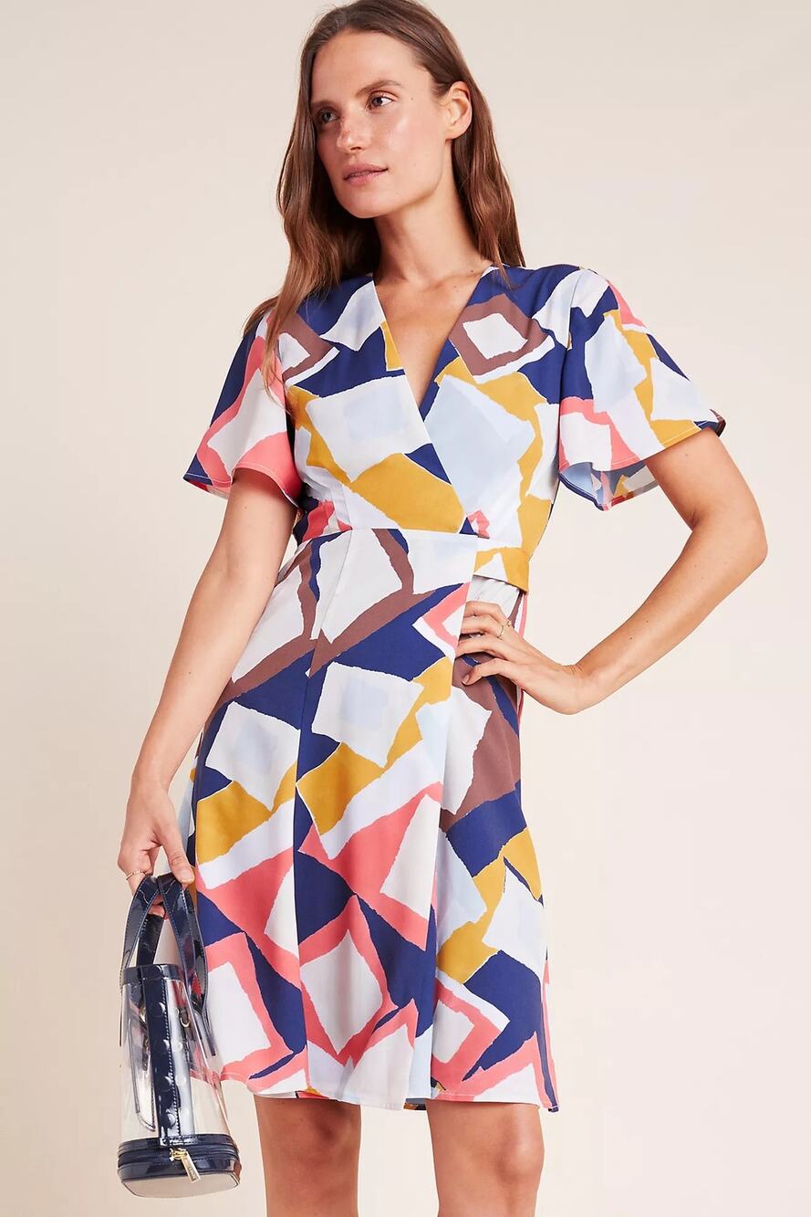 nwt ANTHROPOLOGIE HUTCH sz L Blaise Wrap dress
